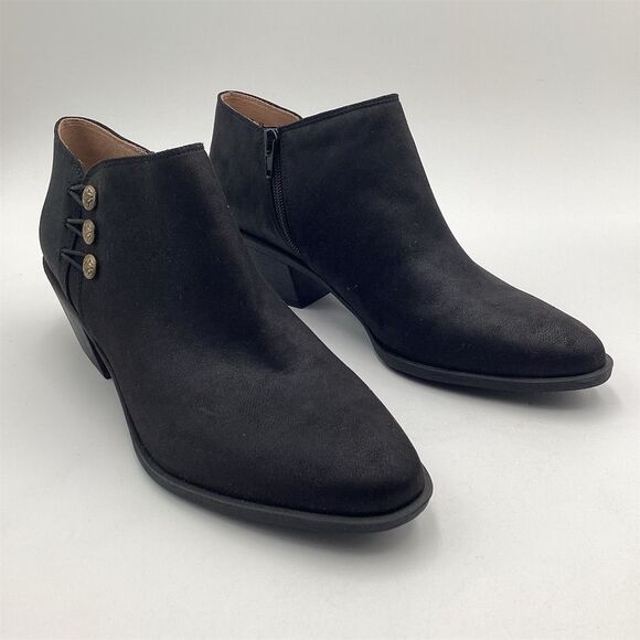 Life Stride Soft System Shoes - Life‎ Stride Soft  System Women's Black Suede Ankle Boots Size 10 M